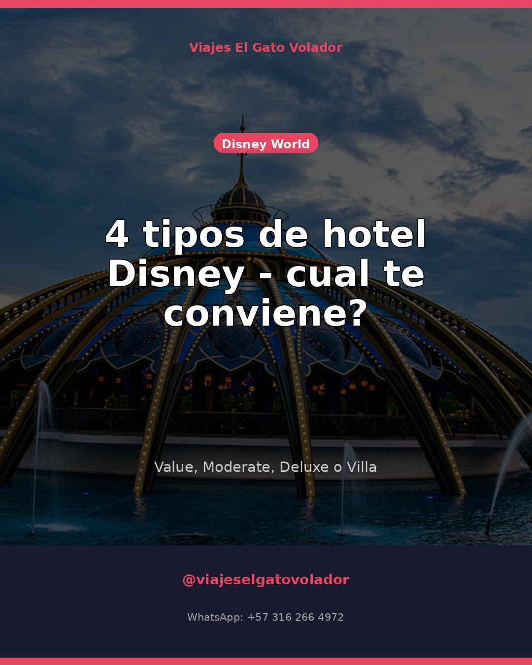 Hoteles Disney World: guia completa por categoria y precio