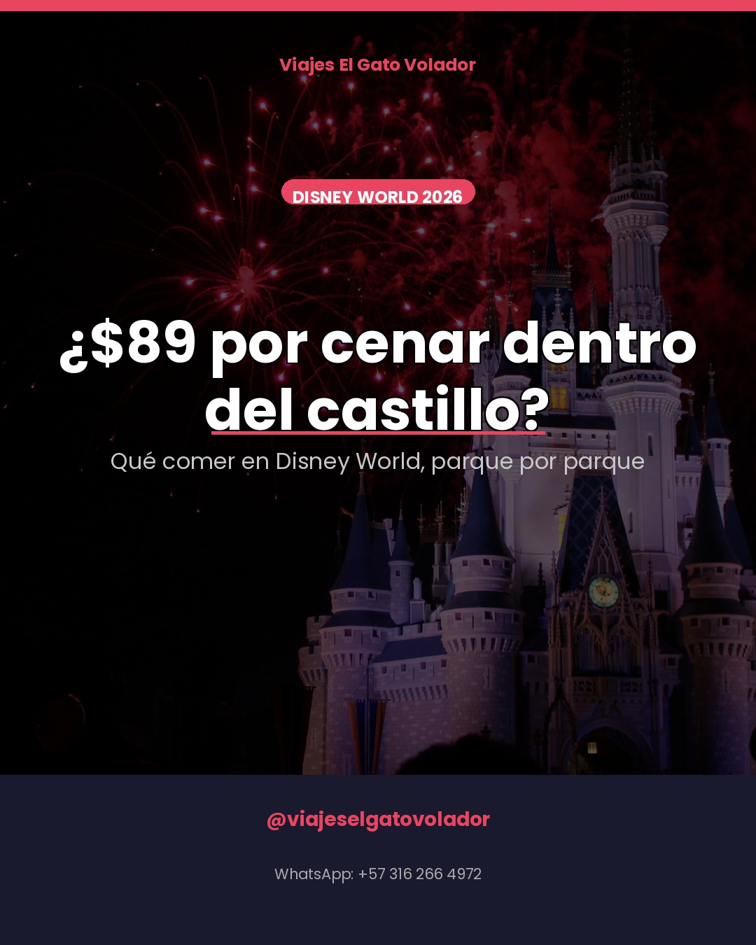 Guía de comida en Disney World: del castillo al Dole Whip