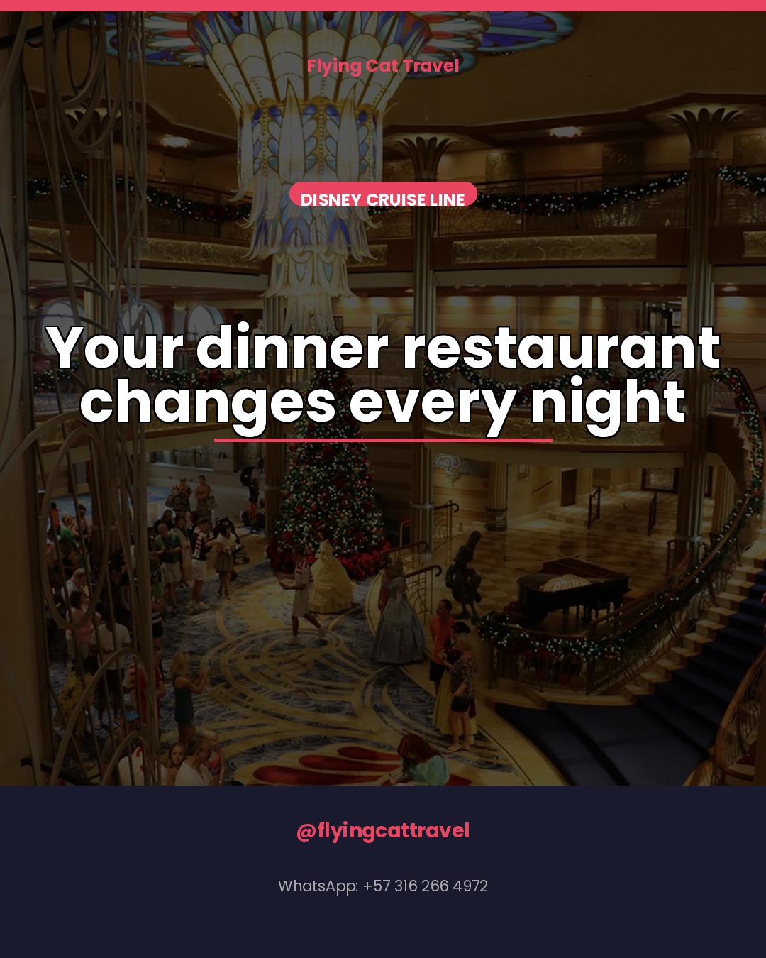 Your dinner restaurant changes every night