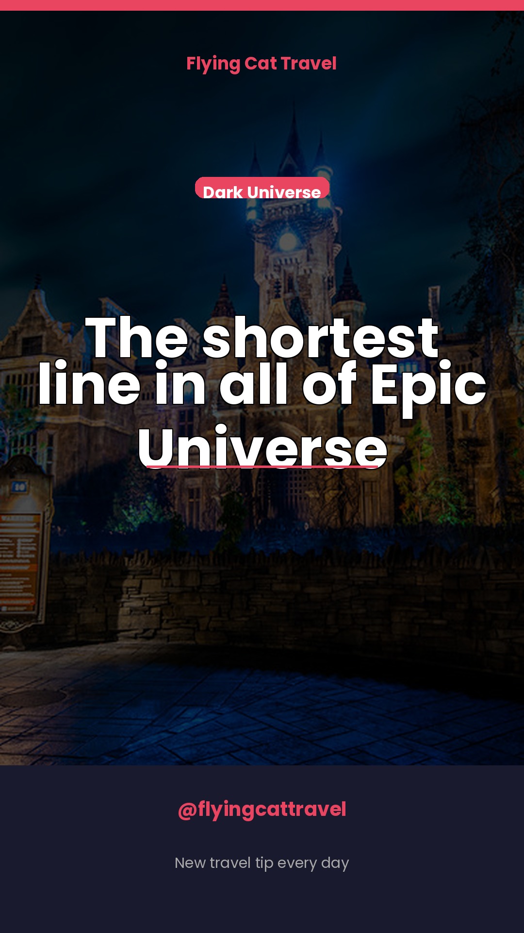 La fila más corta de Epic Universe