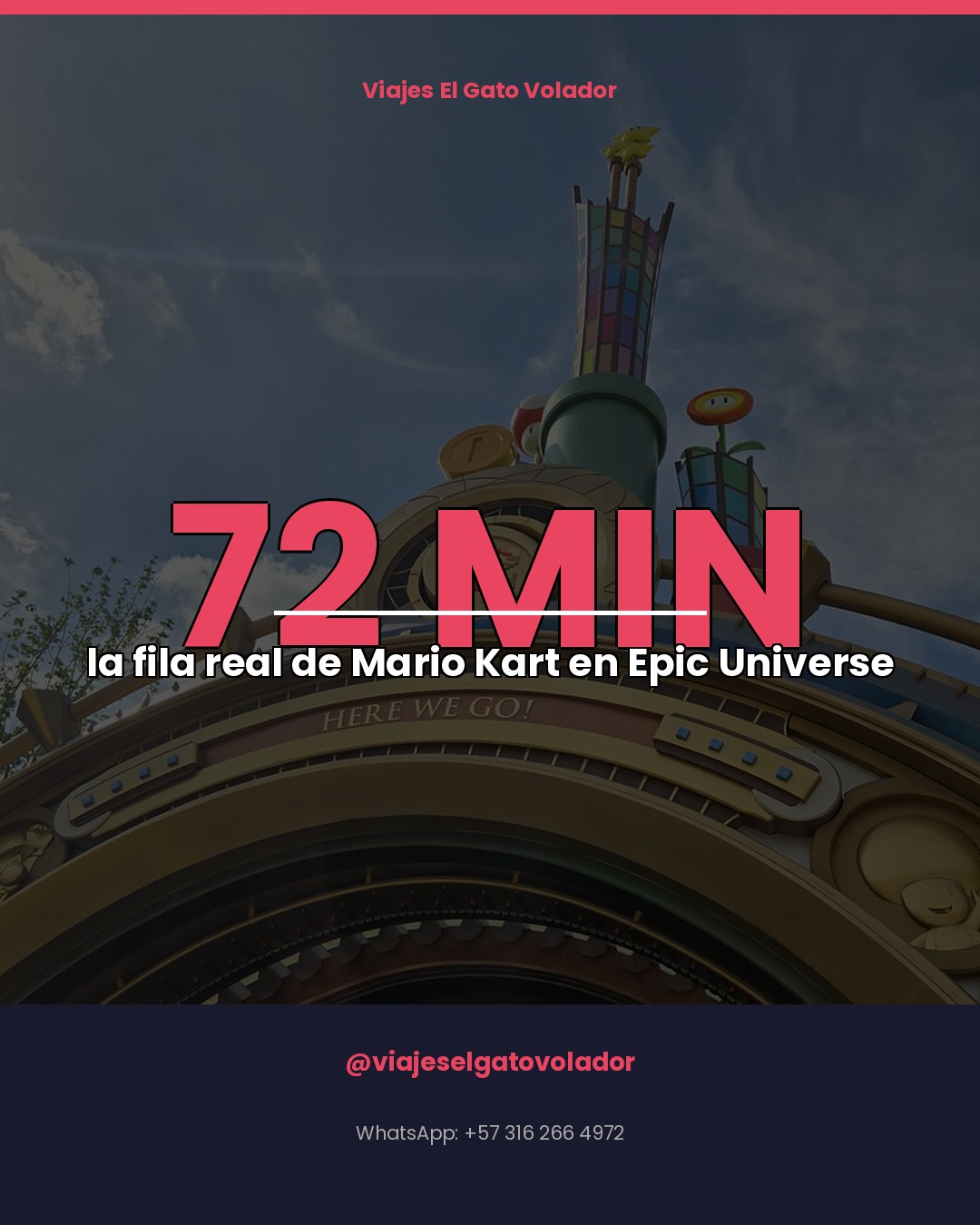 Mario Kart en Epic Universe: la fila real