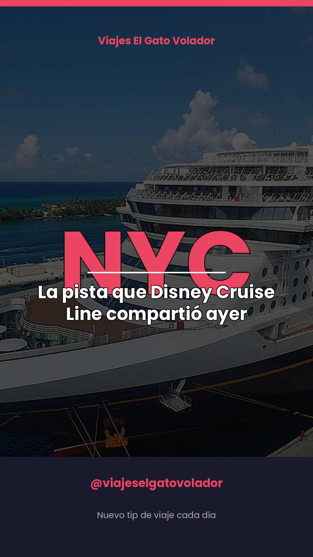 El anuncio grande de Disney Cruise Line es hoy