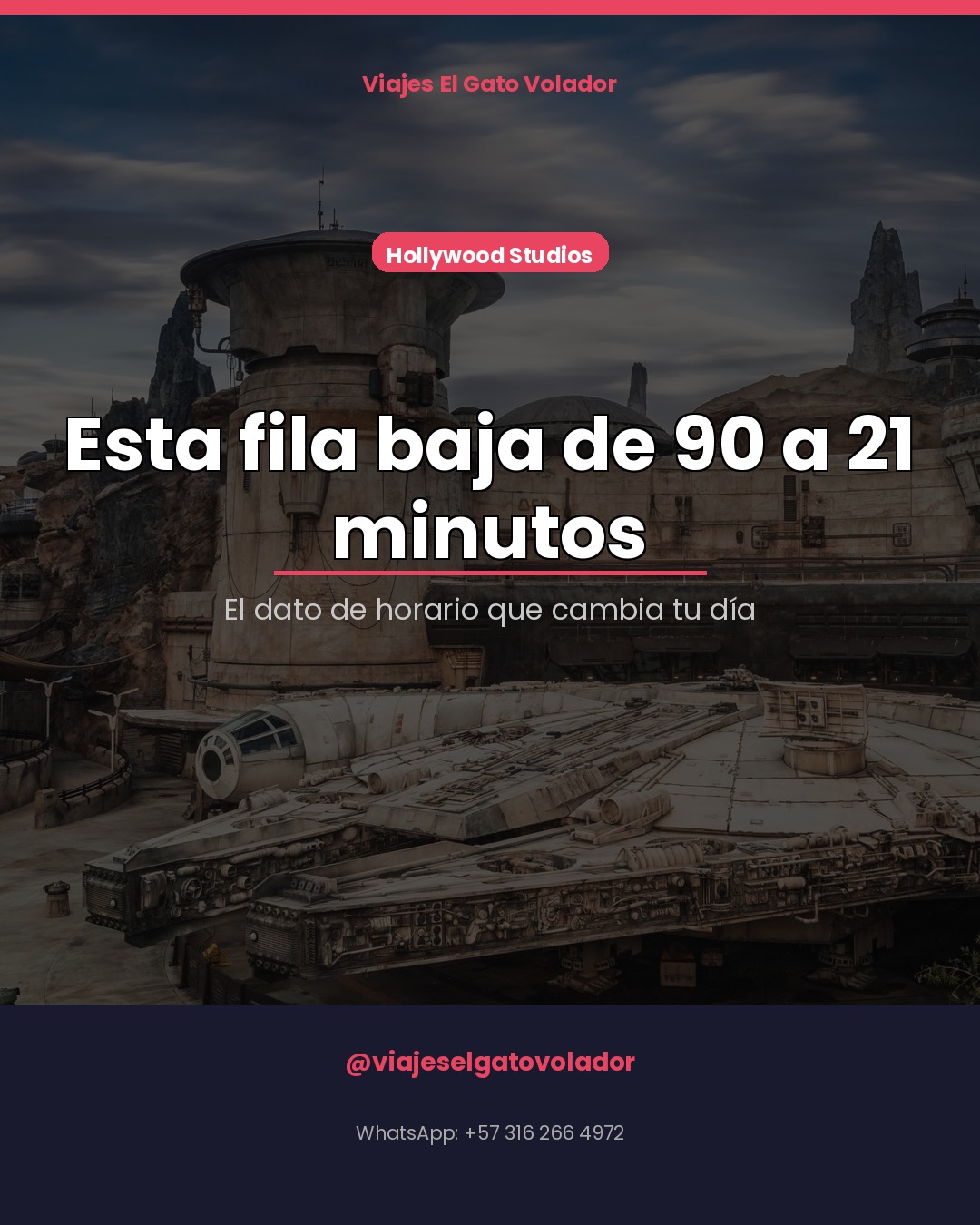 Esta fila de Star Wars baja a 21 minutos
