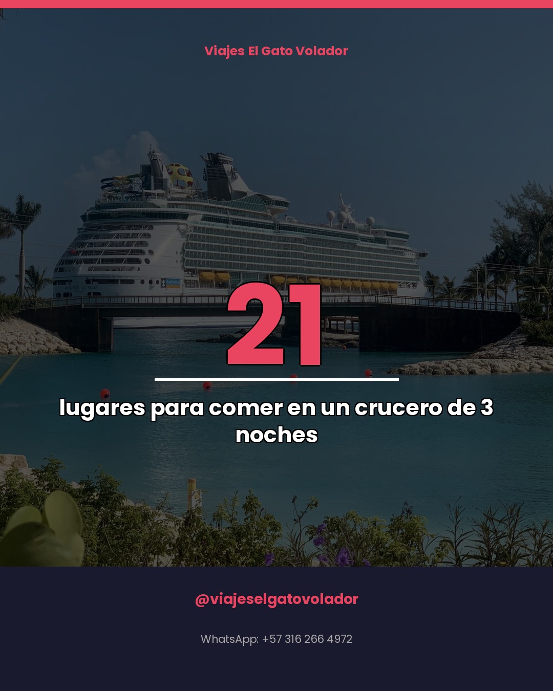 Utopia of the Seas: 21 lugares para comer en un crucero corto